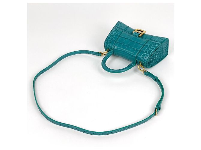 Bolsa Balenciaga Hourglass XS Verde - vista 5