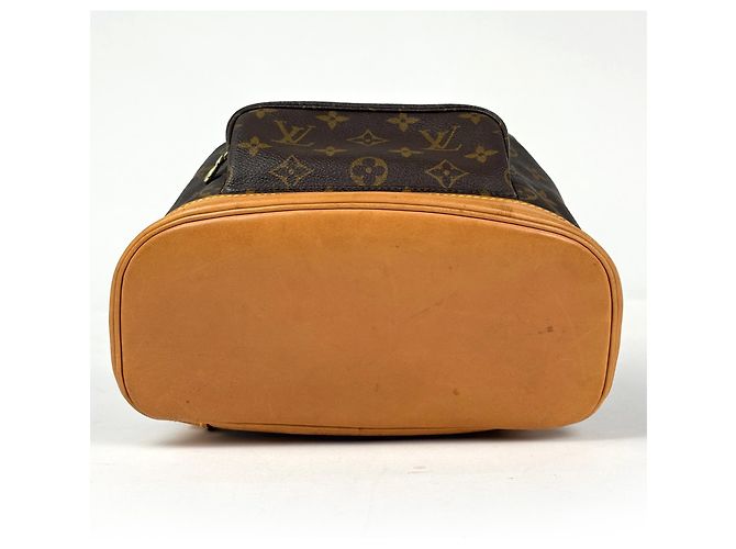 Zaino Louis Vuitton Montsouris MM Marrone - vista 3