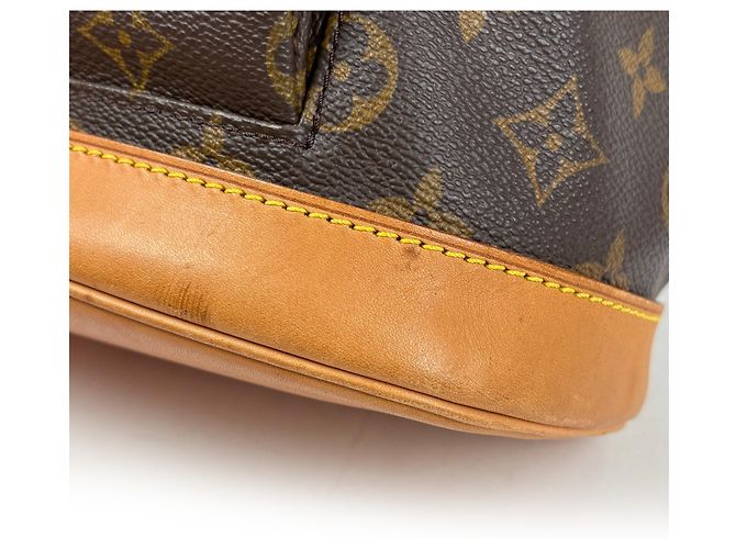 Zaino Louis Vuitton Montsouris MM Marrone - vista 4