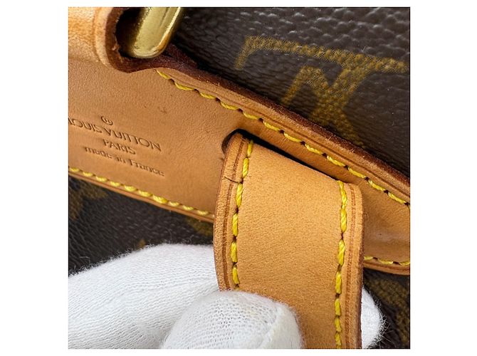 Zaino Louis Vuitton Montsouris MM Marrone - vista 6