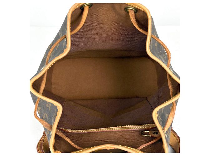 Zaino Louis Vuitton Montsouris MM Marrone - vista 9