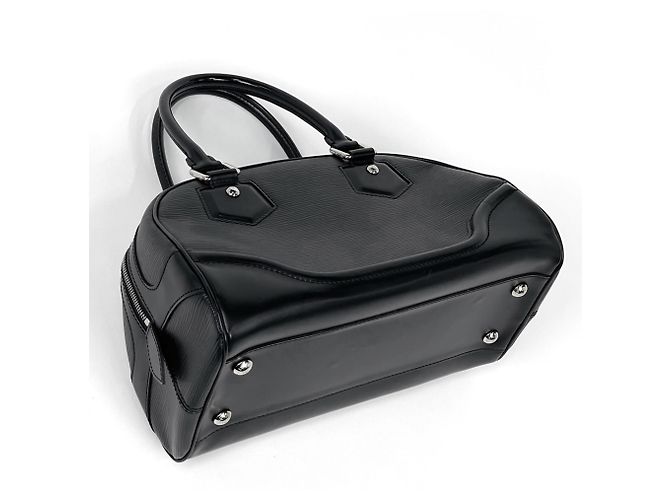 Louis Vuitton Bowling Montaigne PM Handtasche Schwarz - Ansicht 2
