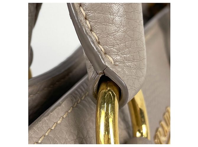 Prada 2-Way Lederhandtasche Beige - Ansicht 6