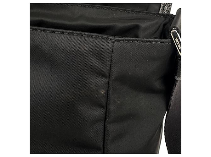 Borsa a tracolla Prada in nylon e pelle Nero - vista 5