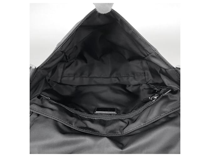 Borsa a tracolla Prada in nylon e pelle Nero - vista 6