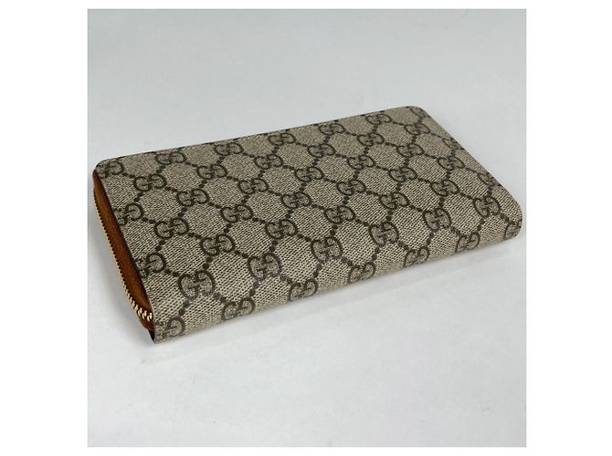 Cartera larga Gucci Beige GG Supreme - vista 2