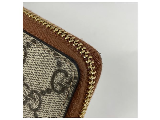 Cartera larga Gucci Beige GG Supreme - vista 4
