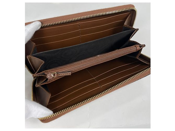 Cartera larga Gucci Beige GG Supreme - vista 5
