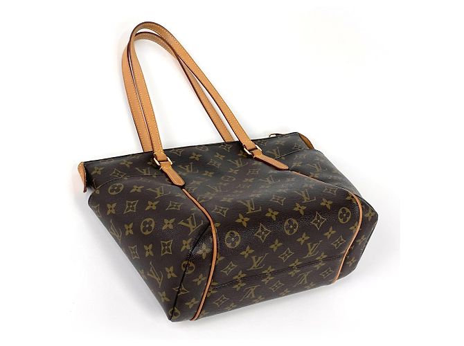 Borsa Tote Louis Vuitton Totally PM Marrone Monogramma - vista 2