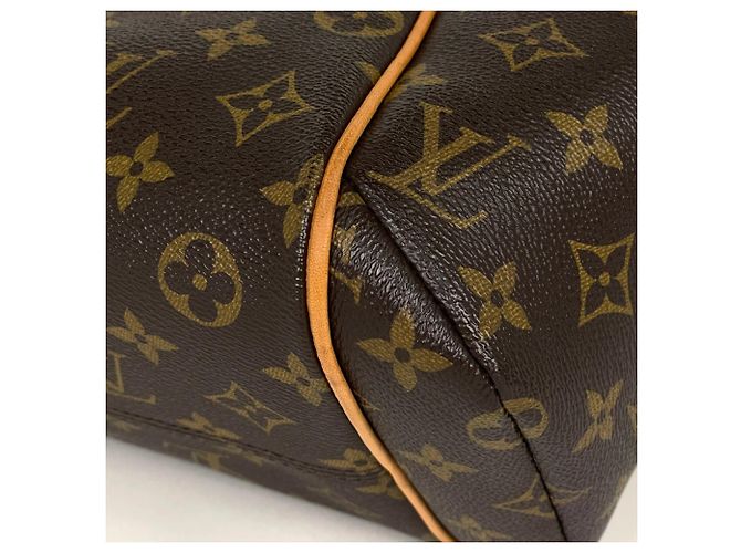 Borsa Tote Louis Vuitton Totally PM Marrone Monogramma - vista 3