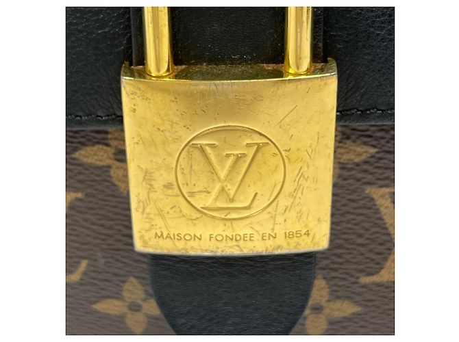 Borsa Louis Vuitton Rocky BB Marrone Nero - vista 5