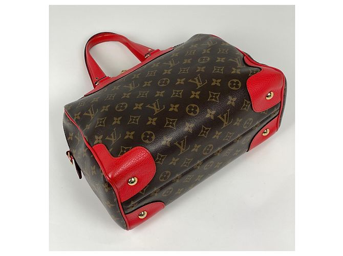 Borsa Louis Vuitton Retiro Marrone Rosso - vista 2