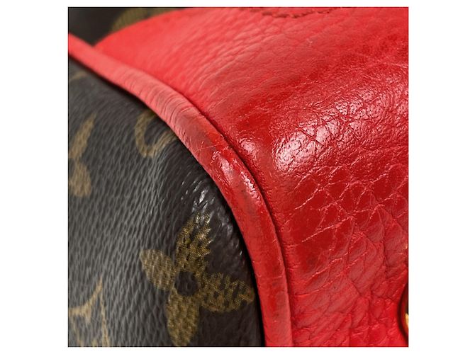 Borsa Louis Vuitton Retiro Marrone Rosso - vista 3