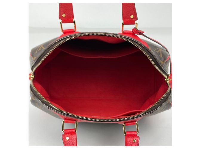 Borsa Louis Vuitton Retiro Marrone Rosso - vista 8