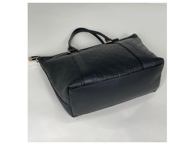 Bamboo Borsa Tote Gucci Guccissima in nero - vista 2