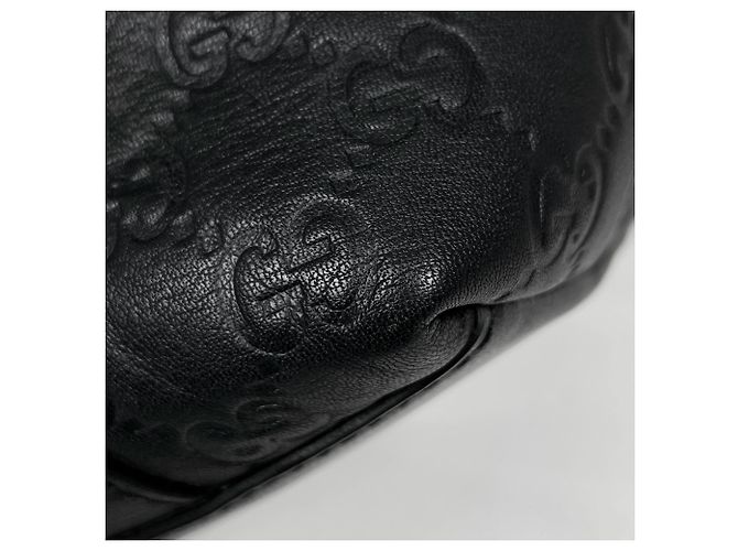 Bamboo Borsa Tote Gucci Guccissima in nero - vista 3