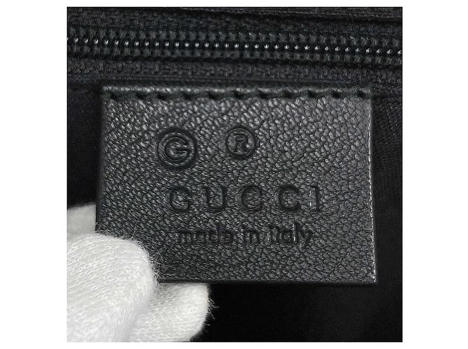 Bamboo Borsa Tote Gucci Guccissima in nero - vista 6