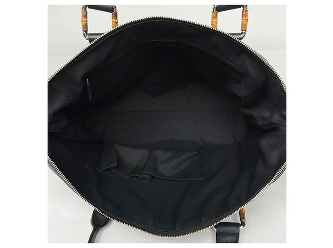 Bamboo Borsa Tote Gucci Guccissima in nero - vista 7