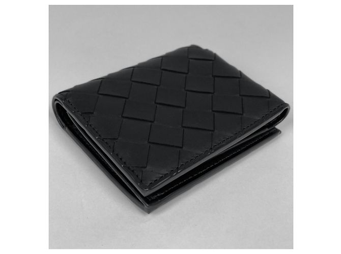 Portafoglio bi-fold Bottega Veneta nero - vista 2