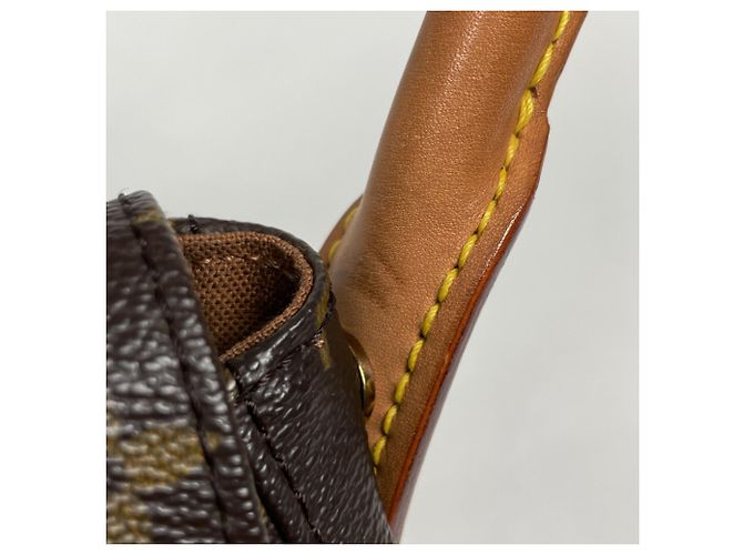 Borsa a tracolla Louis Vuitton Mini Looping Marrone Monogramma - vista 4