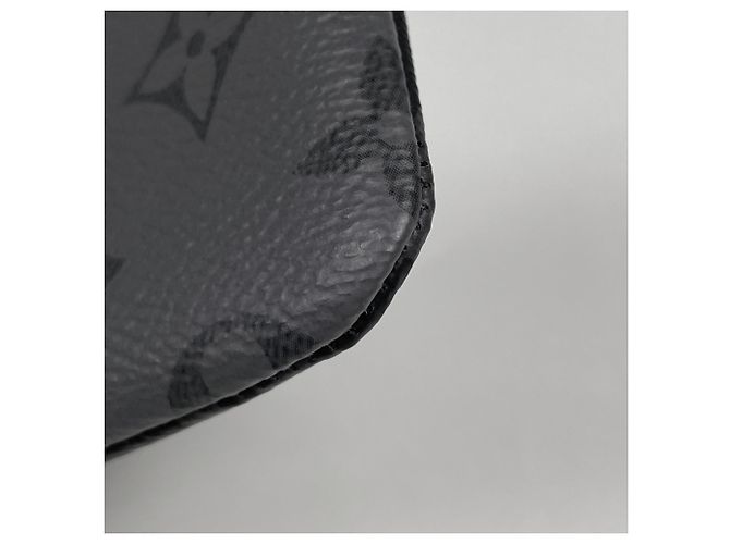 Portamonete da uomo Louis Vuitton in Monogram Eclipse Nero Monogramma - vista 3