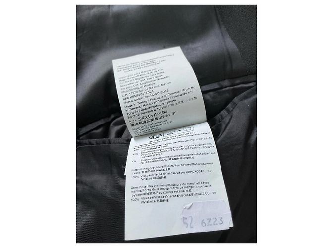 Hugo Boss Casaco de fato preto BOSS - vista 9