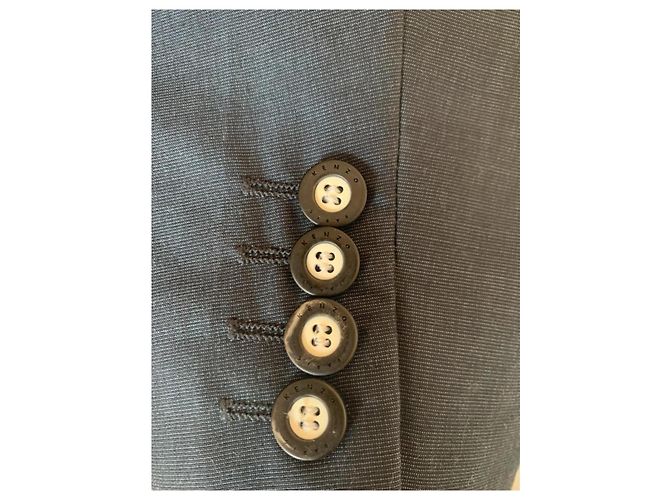 Giacca Kenzo blu scuro in cotone - vista 8