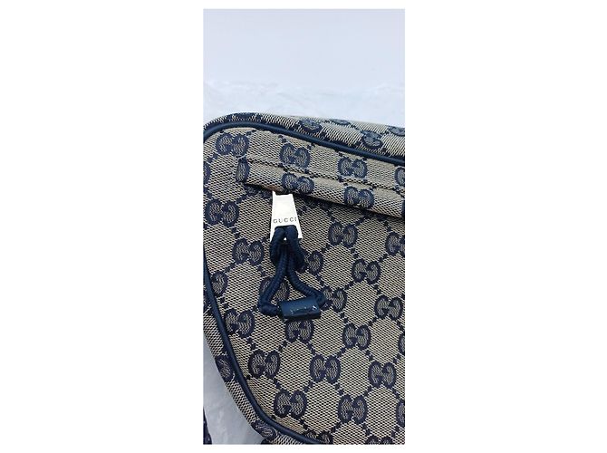 Marsupio Gucci Monogram Beige e Blu Blu scuro - vista 19