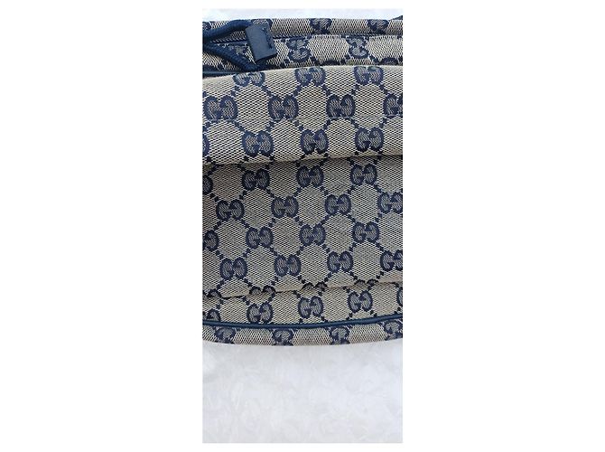 Marsupio Gucci Monogram Beige e Blu Blu scuro - vista 21