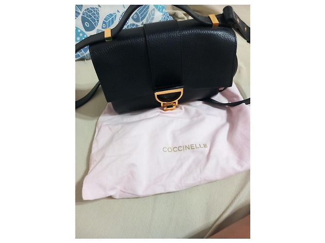 Autre Marque Borsa Coccinelle in pelle nera Nero - vista 10