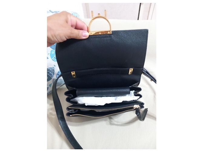 Autre Marque Borsa Coccinelle in pelle nera Nero - vista 4