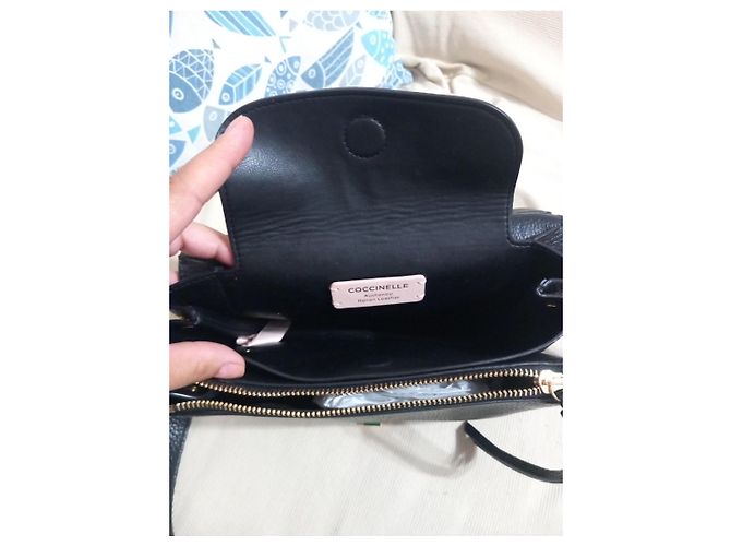 Autre Marque Borsa Coccinelle in pelle nera Nero - vista 5
