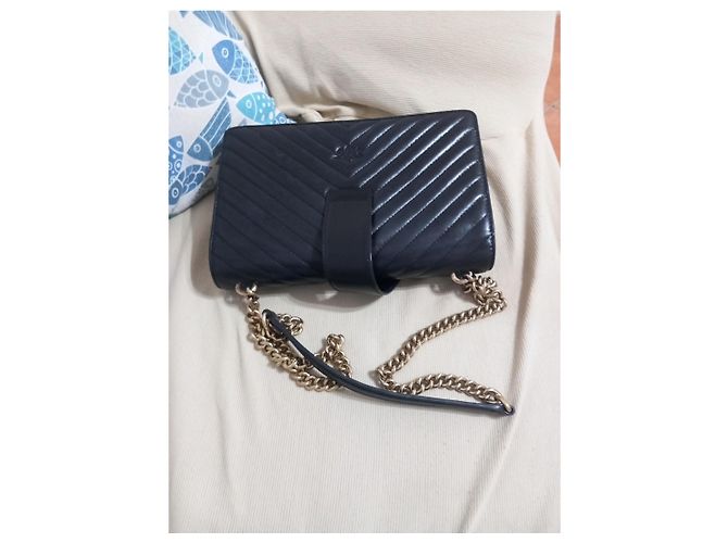 Borsa a tracolla Pinko in pelle nera Nero - vista 7