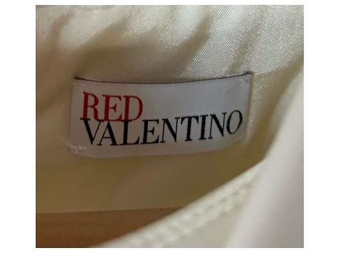 Vestido plisado texturizado crema Red Valentino - vista 2