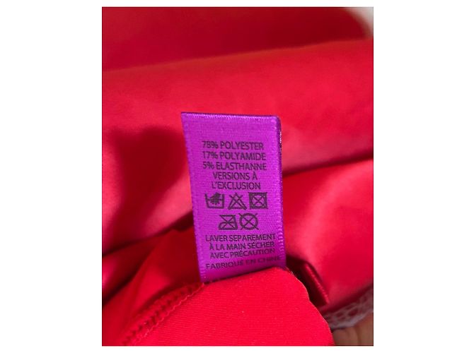 Vestido lencero Agent Provocateur rojo con ribete de encaje, talla Medium Blanco Roja - vista 7