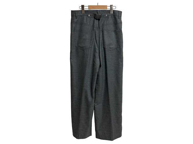 Autre Marque Grace Class weite Hose aus Wolle Braun - Ansicht 2