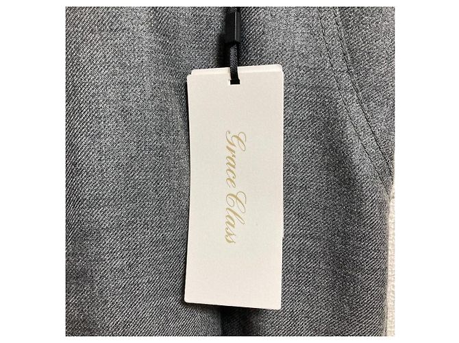 Autre Marque Grace Class weite Hose aus Wolle Braun - Ansicht 3