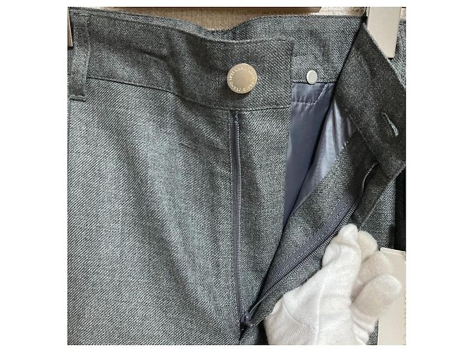 Autre Marque Grace Class weite Hose aus Wolle Braun - Ansicht 4