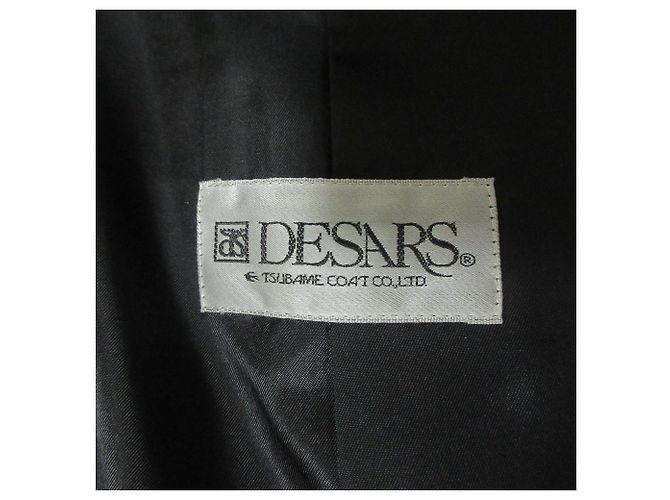 Autre Marque Abrigo DESARS Tsubame Coat Cashmere Long Single Collar Coat Negro - vista 3