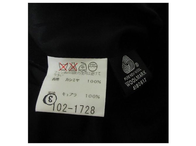 Autre Marque Abrigo DESARS Tsubame Coat Cashmere Long Single Collar Coat Negro - vista 9