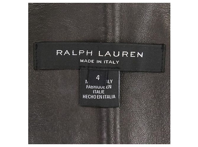 Ralph Lauren Black Label Trench Coat in pelle e Melton - vista 13