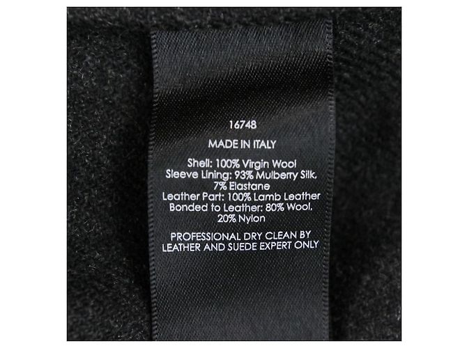 Ralph Lauren Black Label Trench Coat in pelle e Melton - vista 14