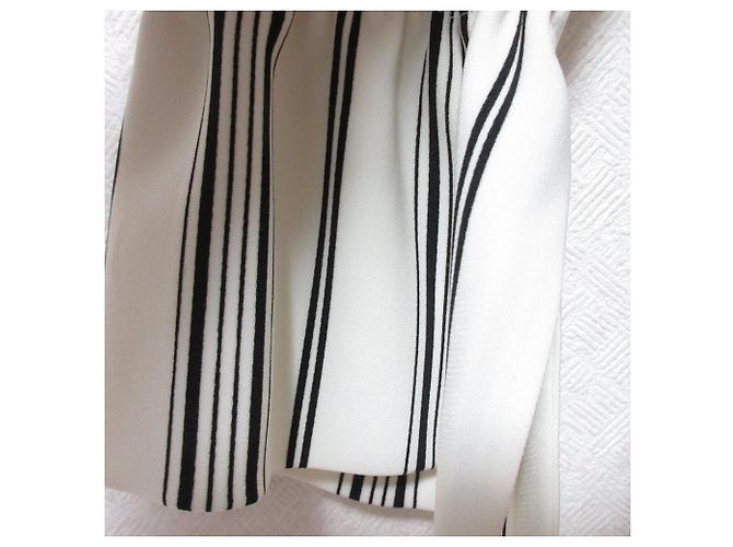 Autre Marque Vestido midi a rayas Lautreamont Negro Blanco - vista 5