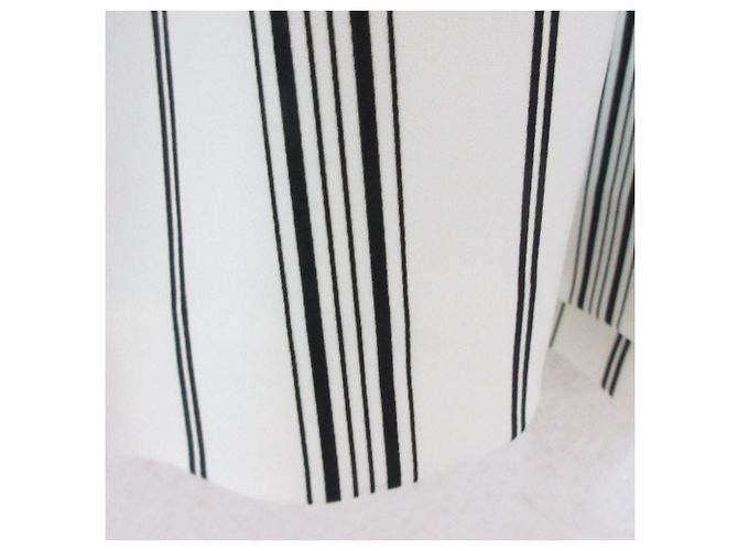 Autre Marque Vestido midi a rayas Lautreamont Negro Blanco - vista 6