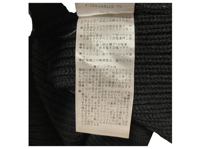 Autre Marque Rito BIG KNIT Strickpullover mit Rollkragen Schwarz - Ansicht 8