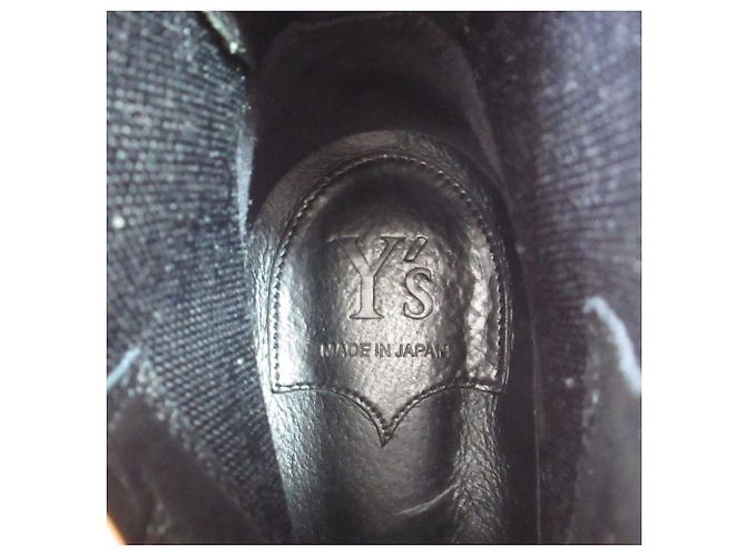 Autre Marque Yohji Yamamoto Leder Brogue Chelsea Boots Schwarz - Ansicht 5