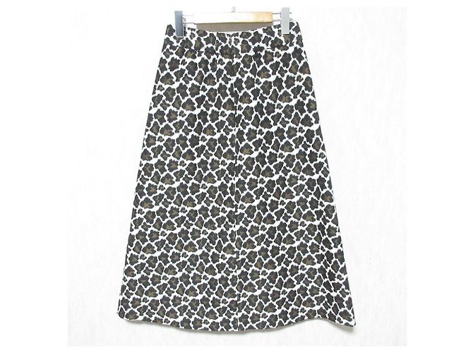 Autre Marque Falda Semi Flare de Leopardo Mila Owen Beige - vista 2