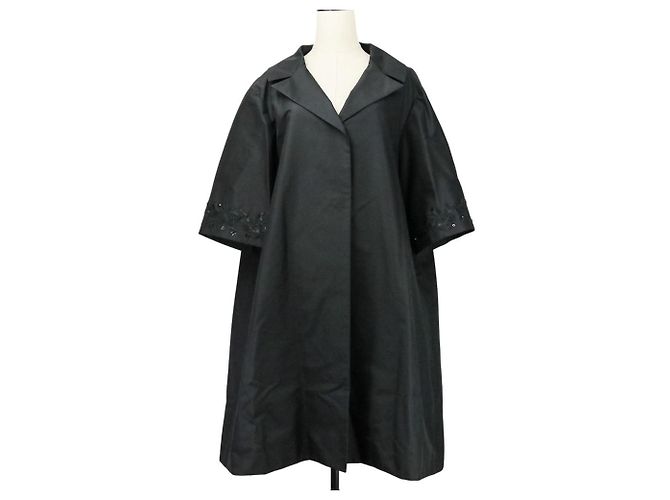 Autre Marque Abrigo FOXEY Coat Boulogne Long Coat Negro - vista 2