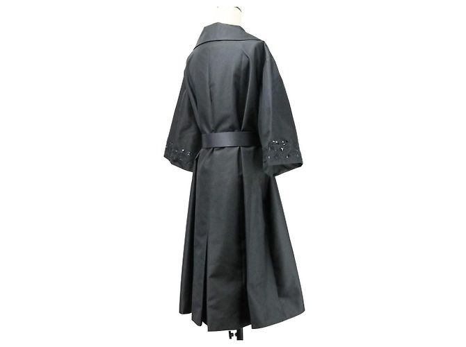 Autre Marque Abrigo FOXEY Coat Boulogne Long Coat Negro - vista 6