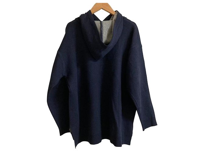 Autre Marque ATSURO TAYAMA Pullover de punto con capucha Azul - vue 2